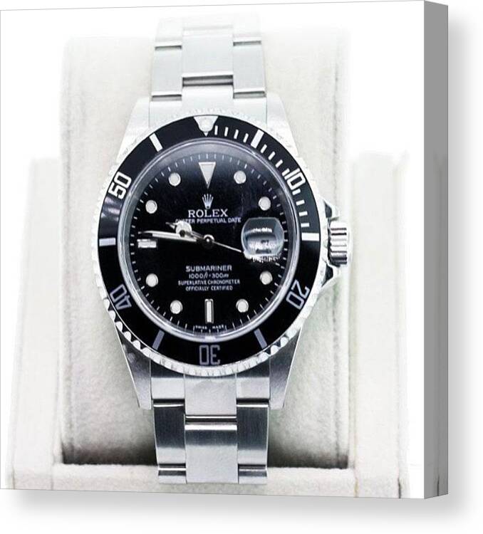 Beast Canvas Print featuring the photograph Real Men Wear #rolex #sexy #beast by Mex Faizal