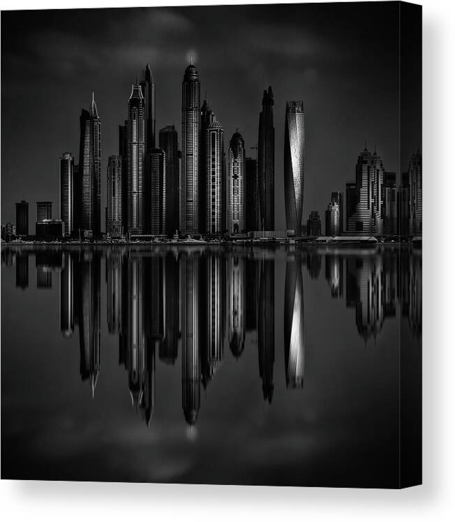 Dubai Canvas Print featuring the photograph Reminiscence! by Mohammed Shamaa