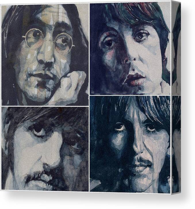 The Beatles Canvas Print featuring the painting Reunion by Paul Lovering