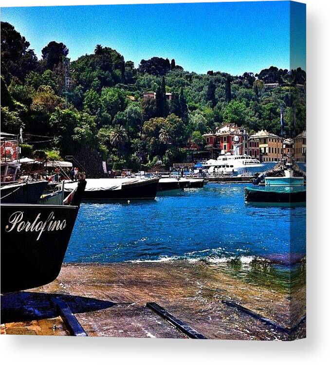 Igersgenova Canvas Print featuring the photograph Ricordi Estivi... #portofino #barche by Flavio De Petri