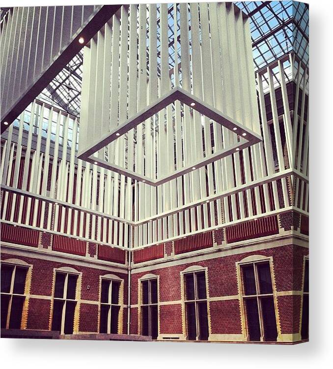 Museum Canvas Print featuring the photograph #rijksmuseum #museum #renovated by Ksenia Repina