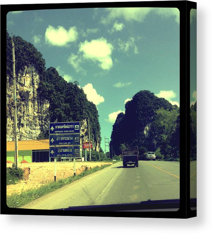 Krabi Canvas Print featuring the photograph Road Trip Krabi by Candace Fowler