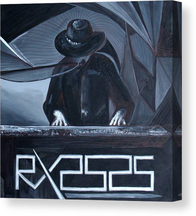 Robert X Canvas Print featuring the painting Rx2525 by Kate Fortin