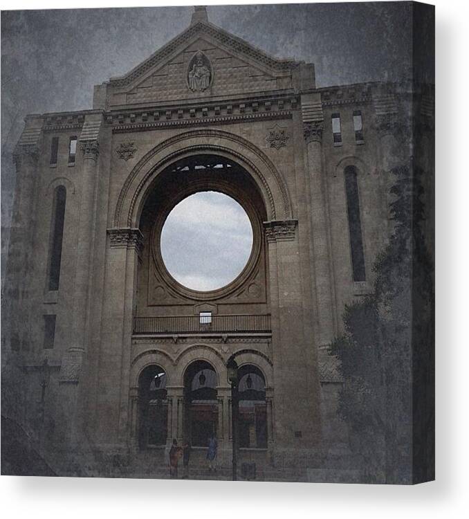 Architecture Canvas Print featuring the photograph Saint Boniface Cathedral by Connie Pretula