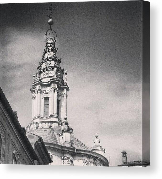 Beautiful Canvas Print featuring the photograph Sant'ivo Alla Sapienza by Emanuela Carratoni