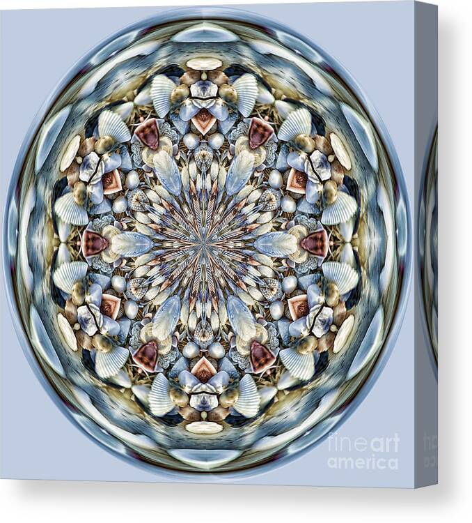 Cindi Ressler Canvas Print featuring the photograph SeaShell Orb by Cindi Ressler