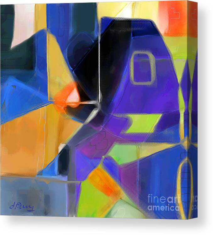 Abstract Art Prints Canvas Print featuring the digital art Security by D Perry