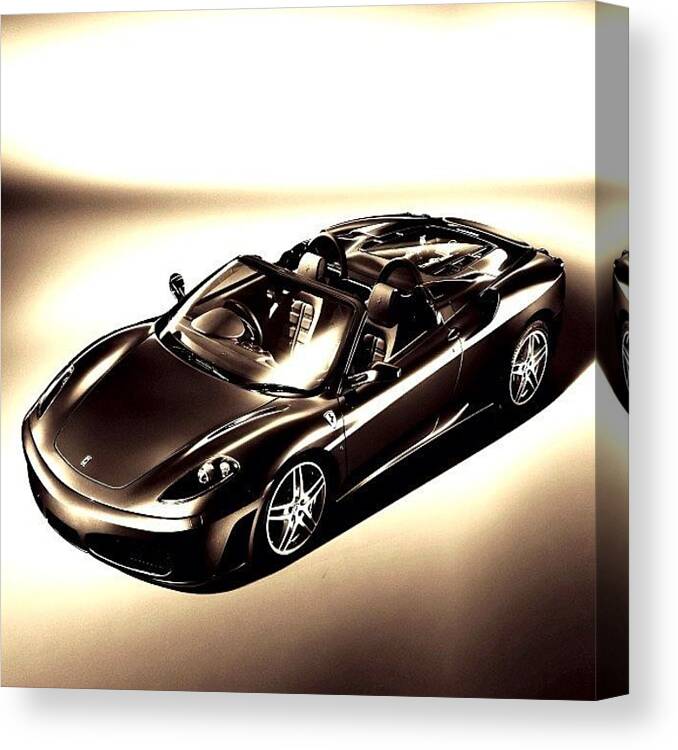 Ferrari Canvas Print featuring the photograph Shades of Elegance by Maxwell Burgin