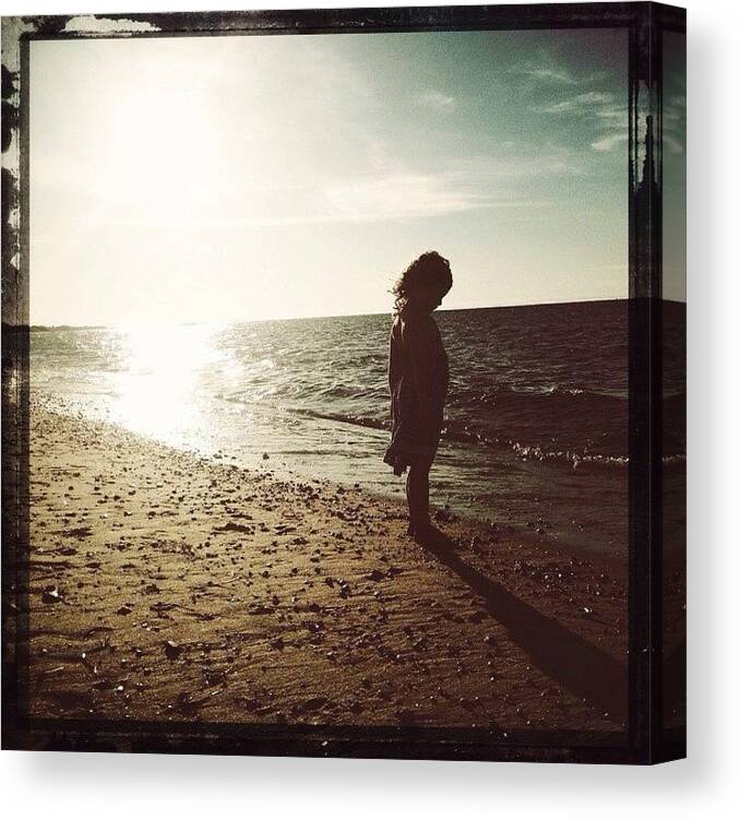 Ig_honours Canvas Print featuring the photograph She & The Sea by Natasha Marco