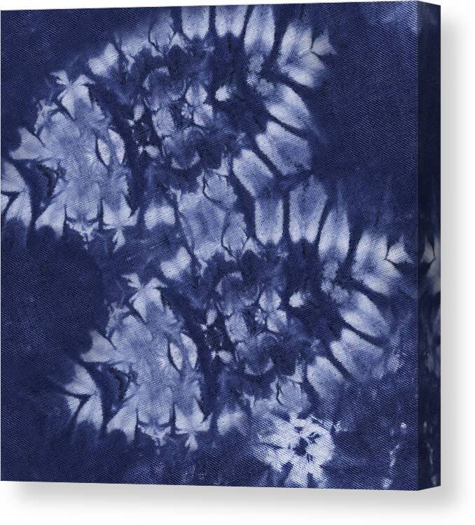 Aimee Stewart Canvas Print featuring the painting Shibori 9 by MGL Meiklejohn Graphics Licensing