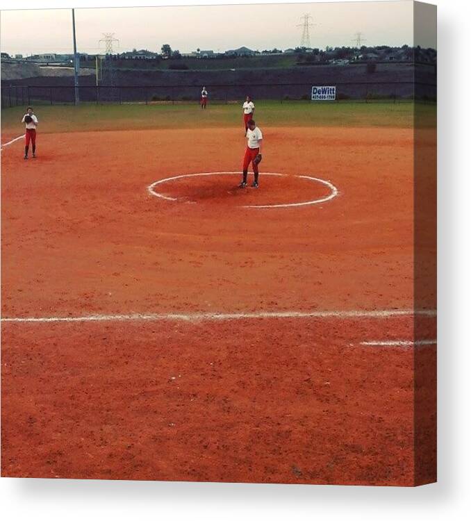 Shippensburg Canvas Print featuring the photograph #shippensburg #pitching #ntc #clermont by Gary W Norman