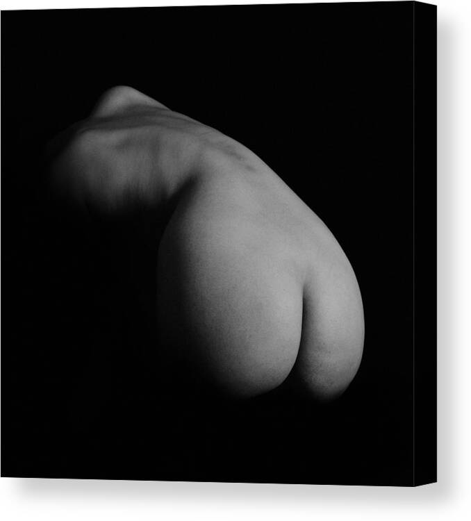 Nude Canvas Print featuring the photograph Silence by Mayumi Yoshimaru