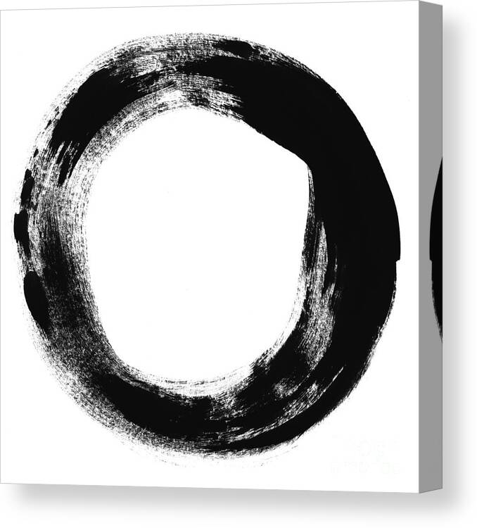Enso Canvas Print featuring the painting Simplicity by Linda Woods