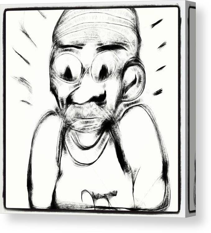 Desenho Canvas Print featuring the photograph #sketch #sketchpad #draw #drawing by Nuno Marques