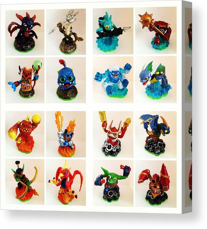 Skylanders Spyros Adventure Collection the Magic Water and Tech Elements Canvas Print / Canvas Art by Lisa - Art America