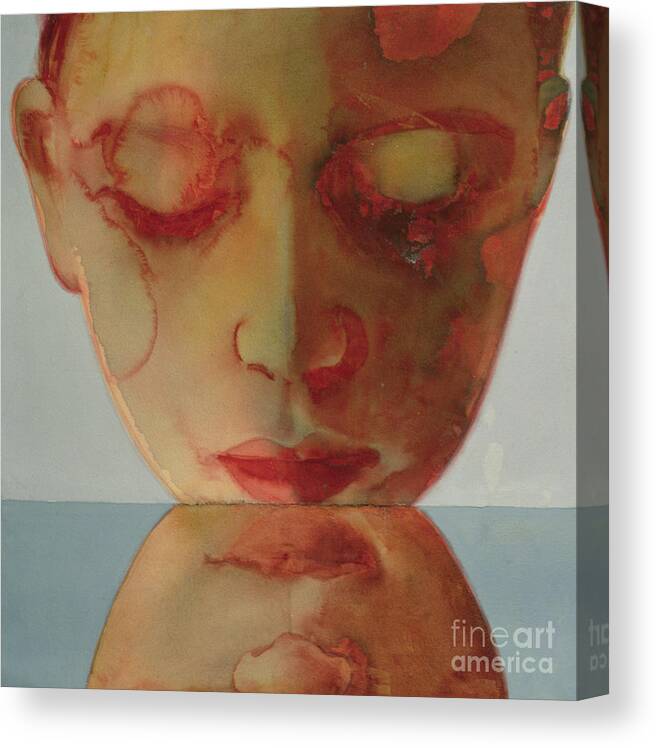 Small Echo Canvas Print featuring the painting Small Echo by Graham Dean