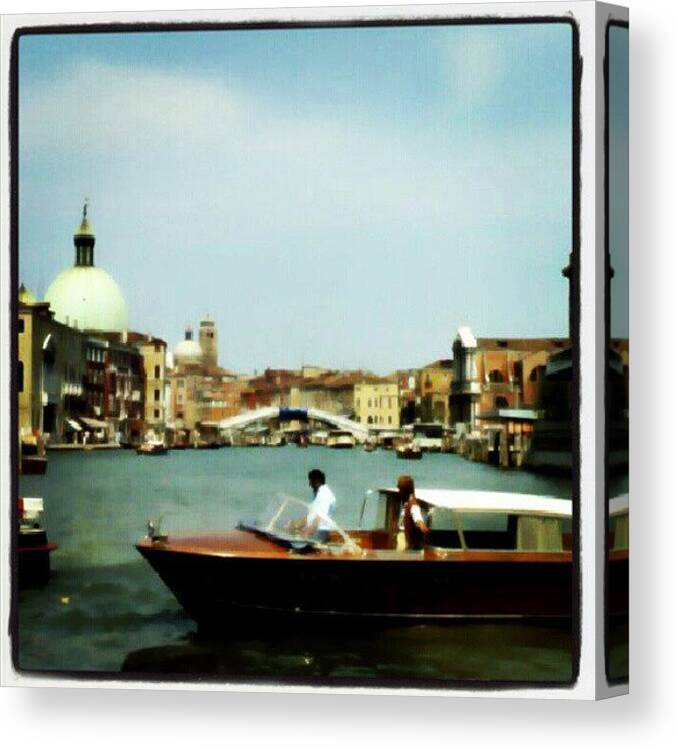 City Canvas Print featuring the photograph Smooth-looking Venice by Hans Fotoboek