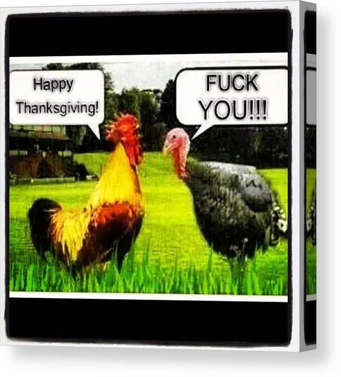 Stuffing Canvas Print featuring the photograph So Funny#tagdistrict.app #thanksgiving by Robert Zarzuela