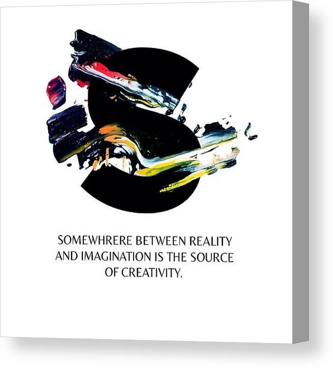 Notegraphy Canvas Print featuring the photograph Somewhrere Between Reality And by Chris Cifonie
