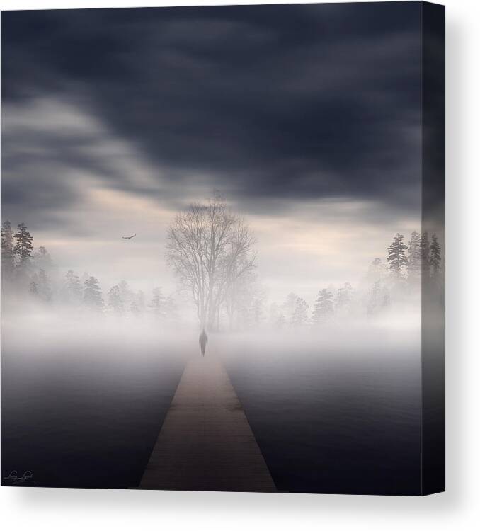 Soul Canvas Print featuring the digital art Soul's Journey by Lourry Legarde