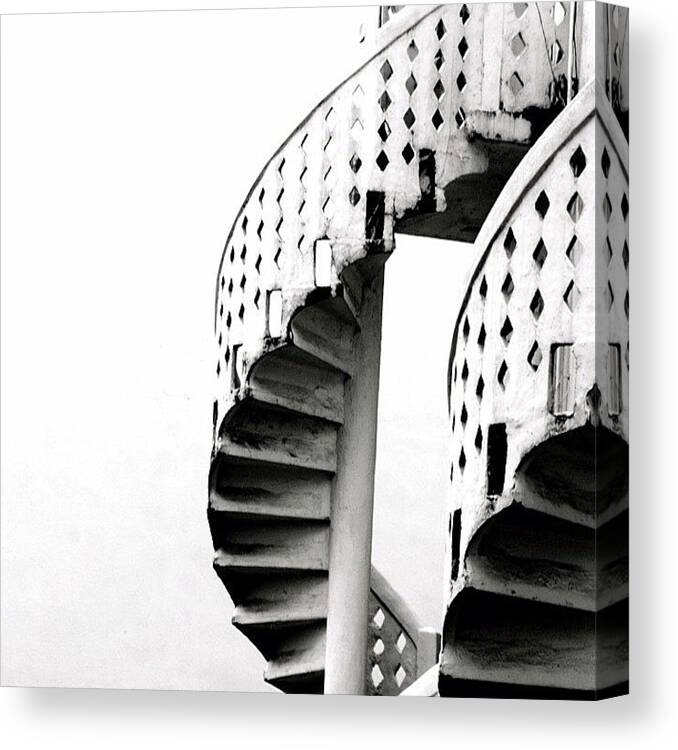  Canvas Print featuring the photograph Spiral Staircases @ Balestier by Singapore Redefined