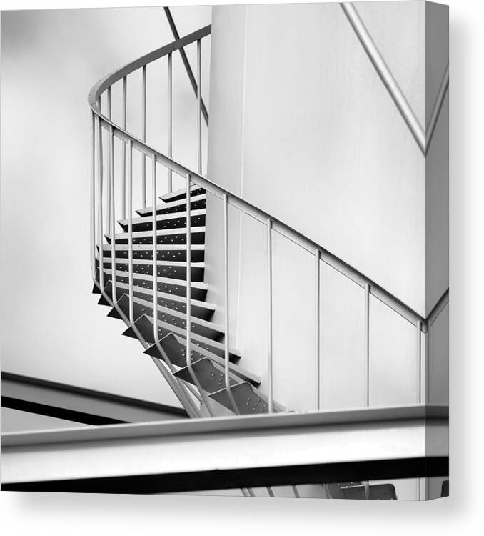 Spiral Canvas Print featuring the photograph Spiral Stairs by Patrick Lynch