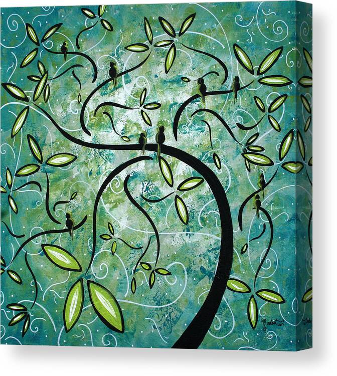Wall Canvas Print featuring the painting Spring Shine by MADART by Megan Duncanson