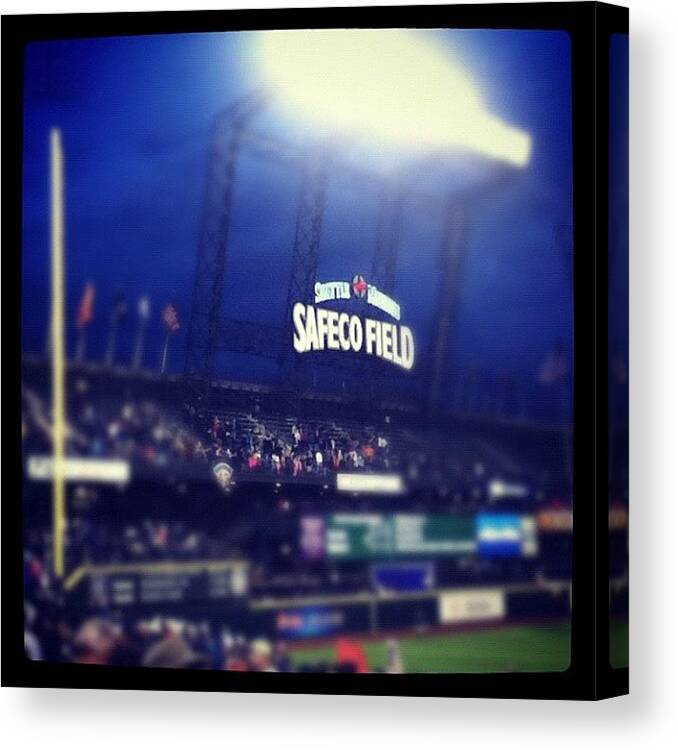  Canvas Print featuring the photograph Stadium by Ralph Maldonado