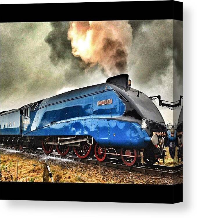 Train Canvas Print featuring the photograph Steaming Ahead by Peter Bromfield
