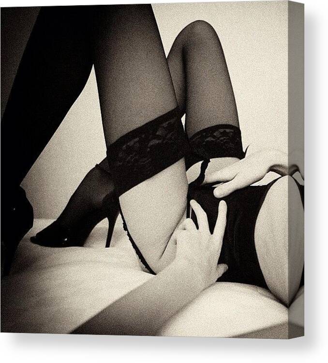 England Canvas Print featuring the photograph Stockings & Garters

photo By Bryon by Bryon Paul Mccartney