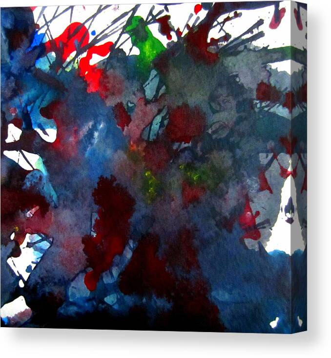  Canvas Print featuring the mixed media Stop Fighting by Aimee Bruno