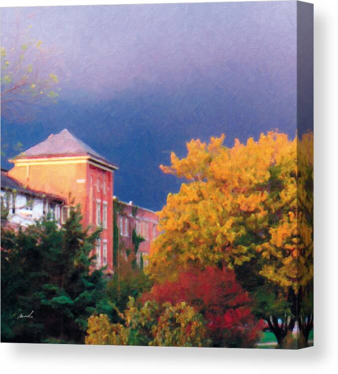 Welland Hospital Canvas Print featuring the photograph Storm Watch by The Art of Marsha Charlebois