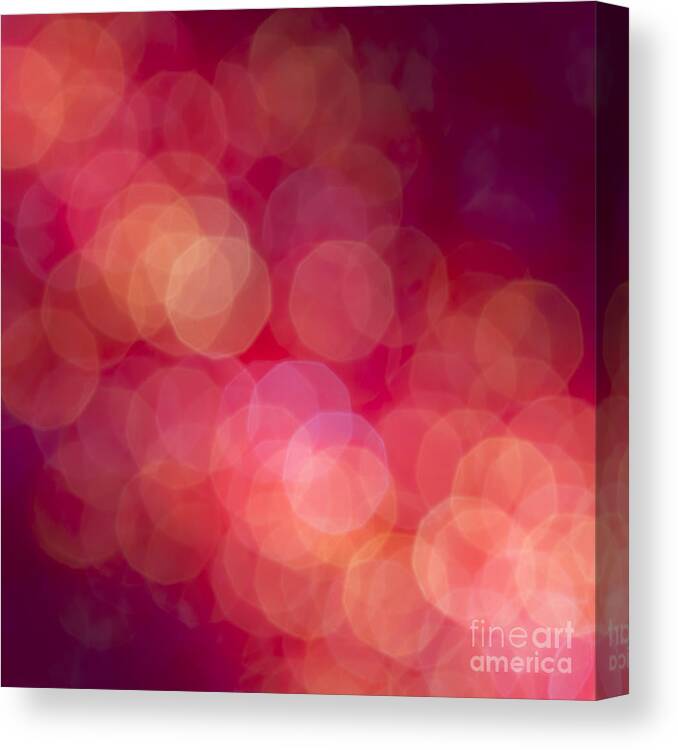 Abstract Canvas Print featuring the photograph Strawberry Sherbet by Jan Bickerton