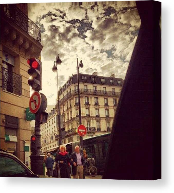 Paris Canvas Print featuring the photograph Streets of Paris #3 by Danielle McComb