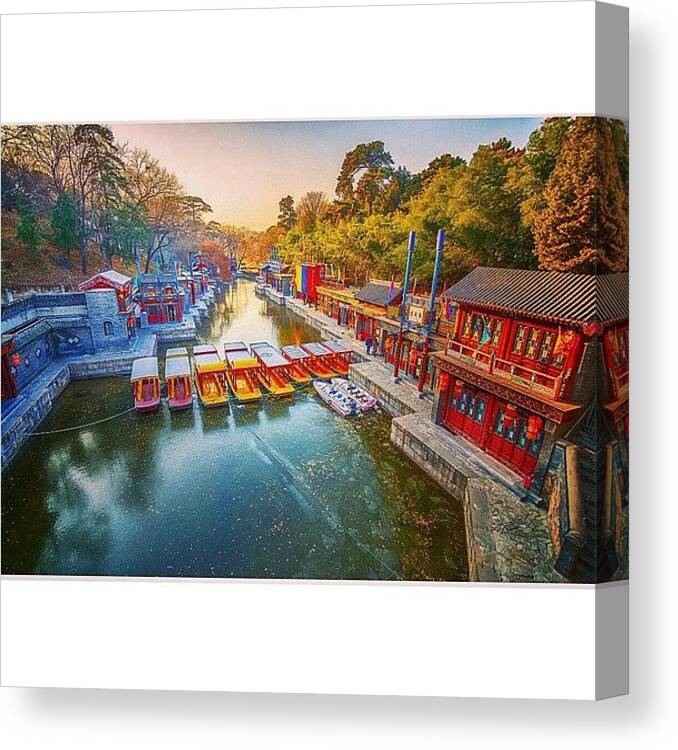 Beautiful Canvas Print featuring the photograph Summer Palace Beijing by Sunny Merindo