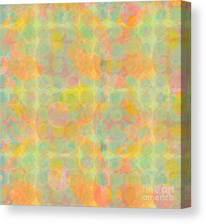 Abstract Canvas Print featuring the digital art Sun Spots by Gabrielle Schertz