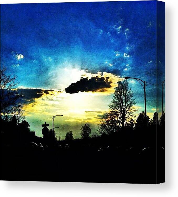 Beautiful Canvas Print featuring the photograph #sun #sunny #sunnyday #tagsforlikes by Patrice Gagnon