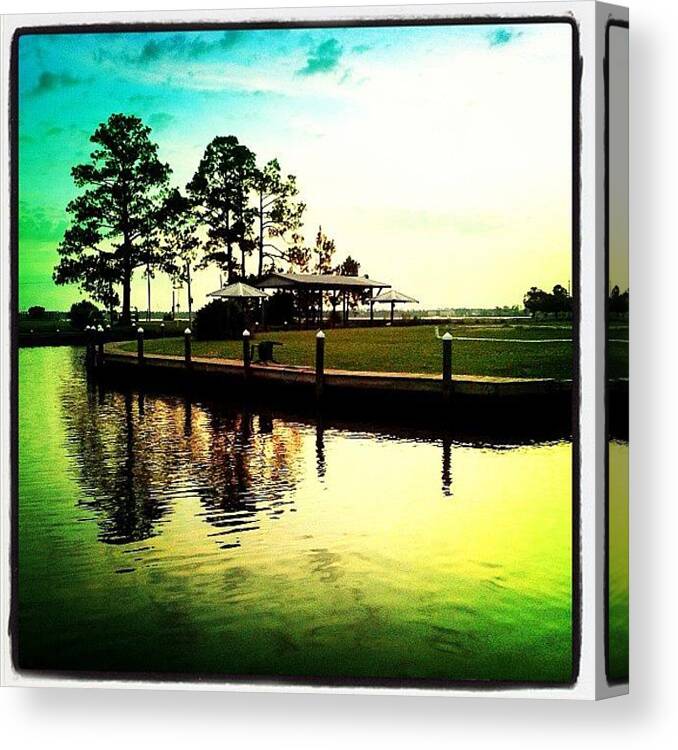 Igersoflouisiana Canvas Print featuring the photograph Sunrise Memories!!! #igersoflouisiana by Scott Pellegrin