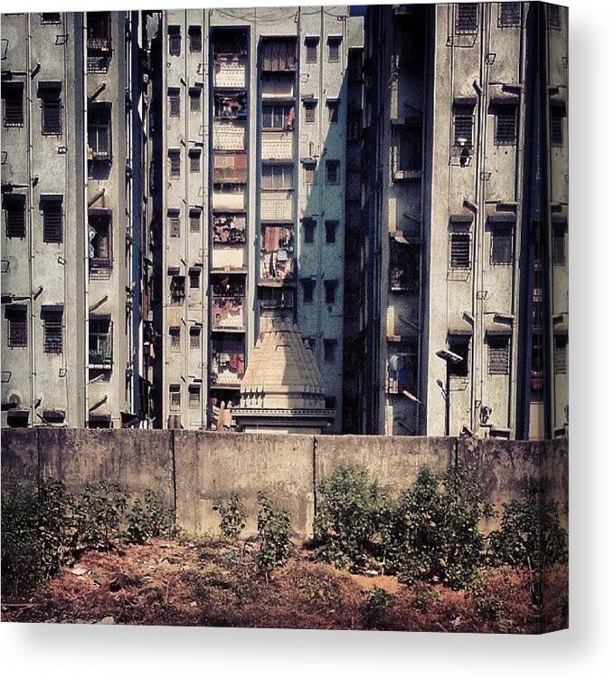 Buildings Canvas Print featuring the photograph Surrounded Gods by Bats AboutCats