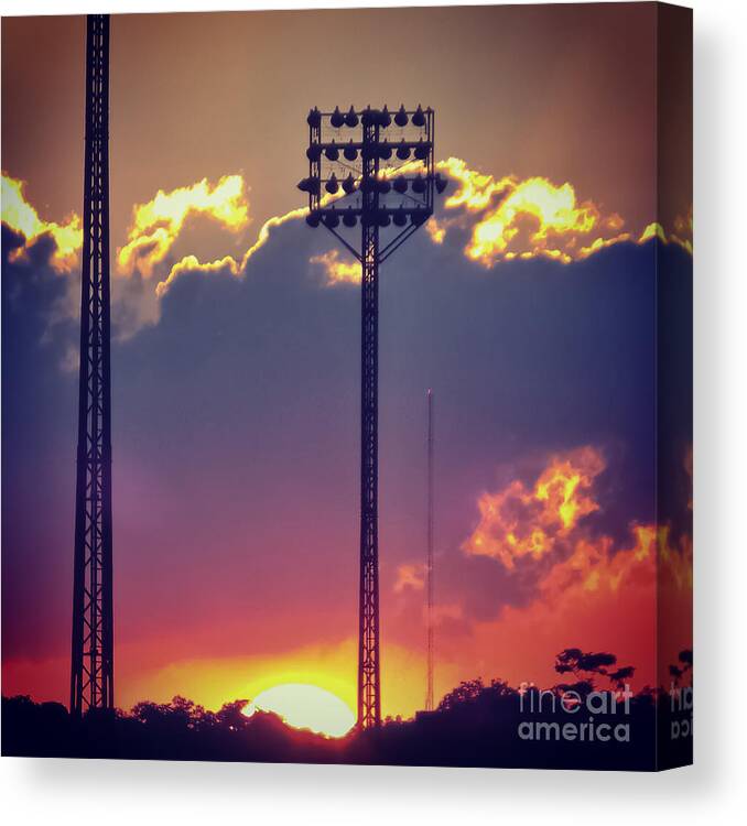 Dusk Canvas Print featuring the photograph Switching Shifts by Charlie Cliques