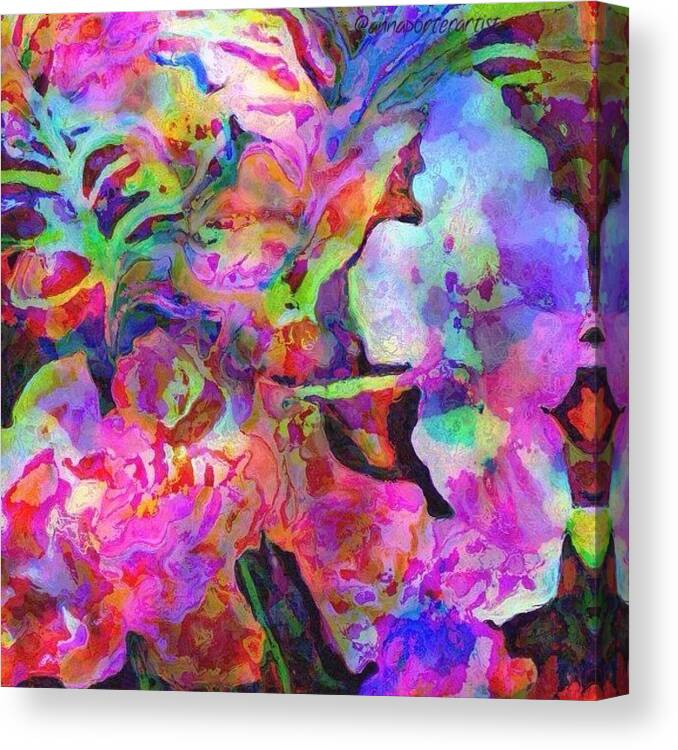 Mybest_edit Canvas Print featuring the photograph Tahitian Jungle, Mixed Media by Anna Porter