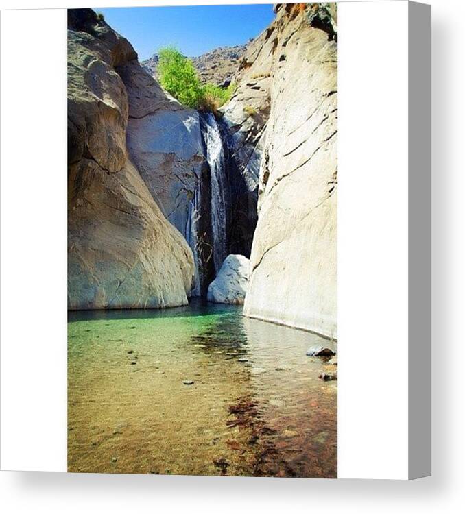 Beautiful Canvas Print featuring the photograph Tahquitz Canyon Water Fall by Paul Martin