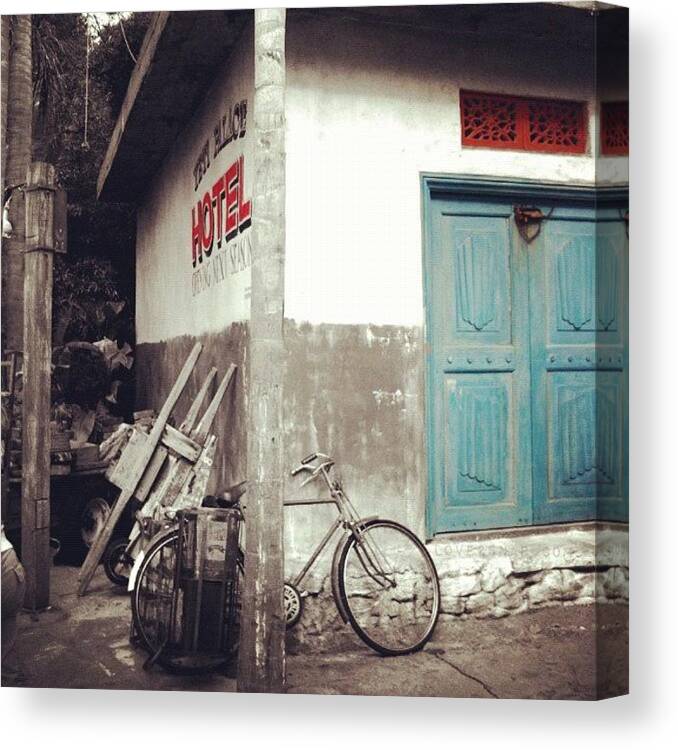 Bicycle Canvas Print featuring the photograph takin' It Back To The #oldschool by Jessica McDade