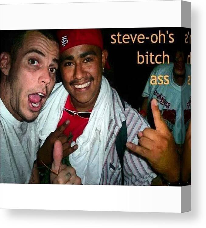 Ketamine Canvas Print featuring the photograph #tbt Me And #steveoh #rtb #2005 by Jose Perez