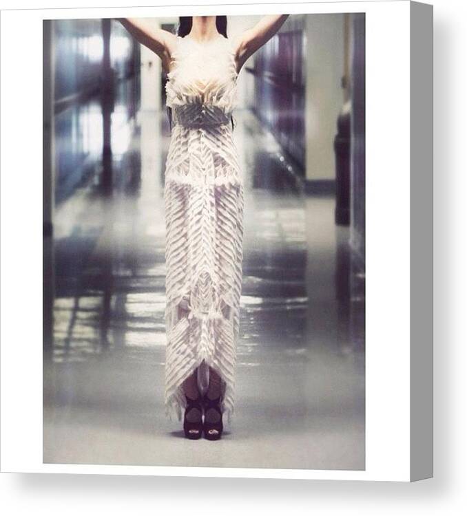 Projectrunway Canvas Print featuring the photograph #tbt To My Shoot With Designer Helen by Christi Mcgarry