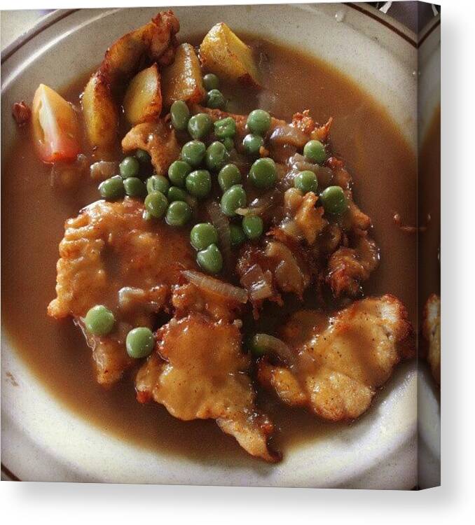 Chicken_chop Canvas Print featuring the photograph Tea Time #chicken_chop by Mun yee Boey