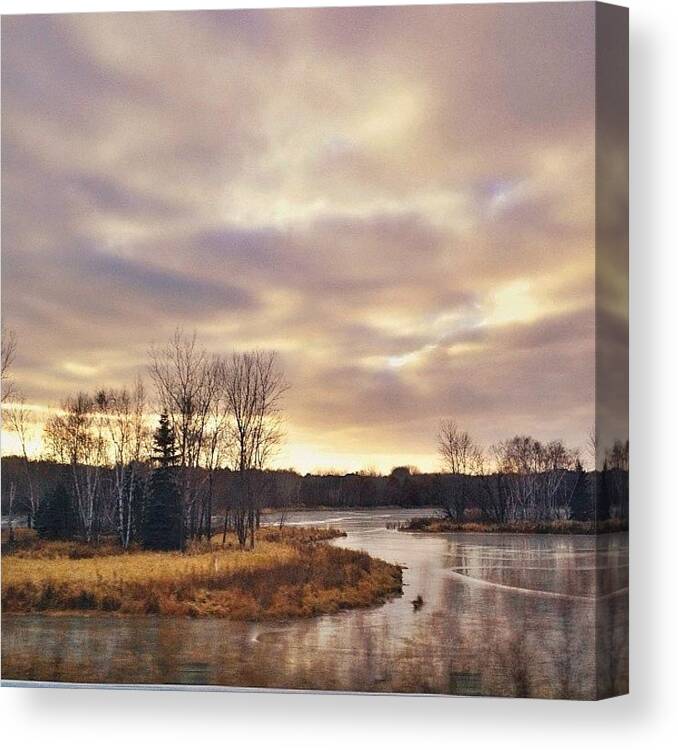  Canvas Print featuring the photograph Thanksgiving In Minnesota by Kiersten Holine