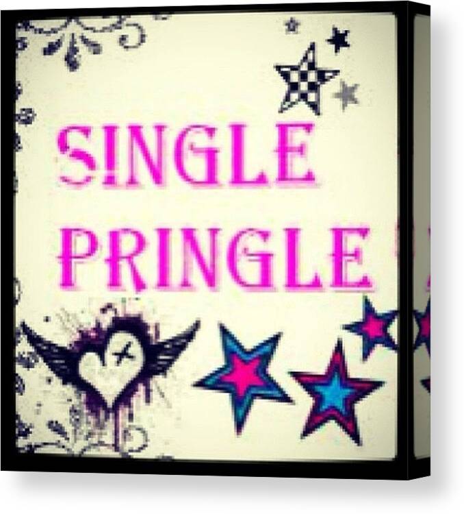 Cutehair Canvas Print featuring the photograph That's What I Am... A Single Pringle by Starr Meissner