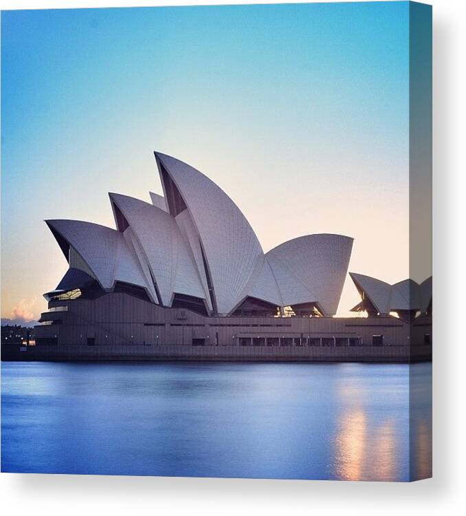  Canvas Print featuring the photograph The Beauty Of The Sydney Opera House As by Pauly Vella