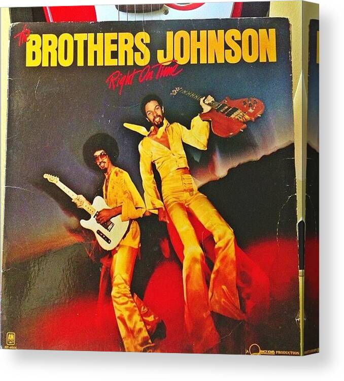 Losangeles Canvas Print featuring the photograph The Brothers Johnson// Right On Time by David S Chang